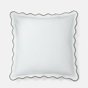 Ralph Lauren Marabella Scalloped Euro Sham White Cotton